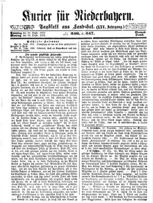 Kurier für Niederbayern Sonntag 29. Dezember 1872