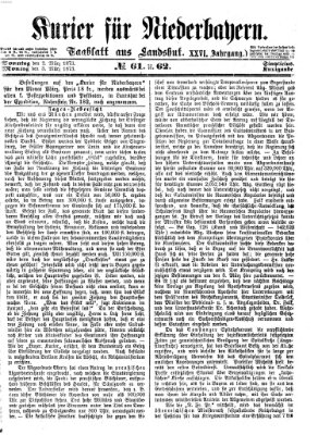 Kurier für Niederbayern Montag 3. März 1873