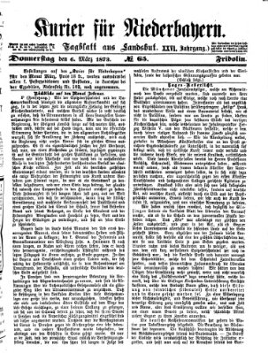 Kurier für Niederbayern Donnerstag 6. März 1873