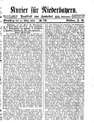 Kurier für Niederbayern Dienstag 11. März 1873