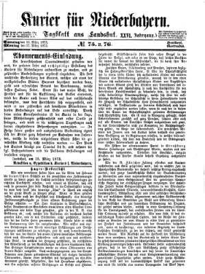 Kurier für Niederbayern Montag 17. März 1873