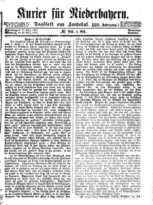 Kurier für Niederbayern Sonntag 23. März 1873