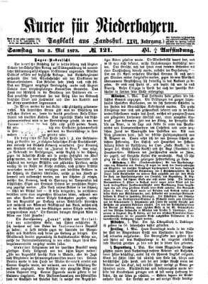 Kurier für Niederbayern Samstag 3. Mai 1873