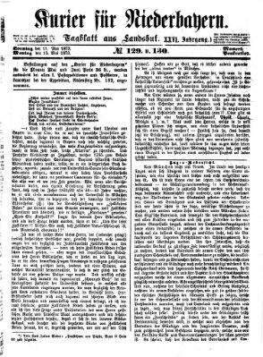 Kurier für Niederbayern Sonntag 11. Mai 1873