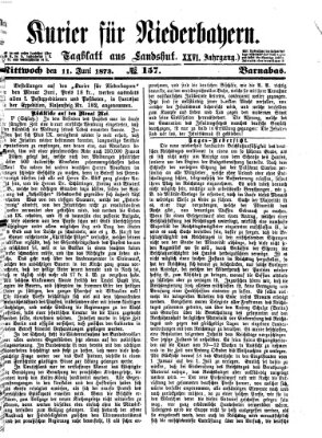 Kurier für Niederbayern Mittwoch 11. Juni 1873