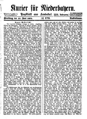 Kurier für Niederbayern Freitag 27. Juni 1873