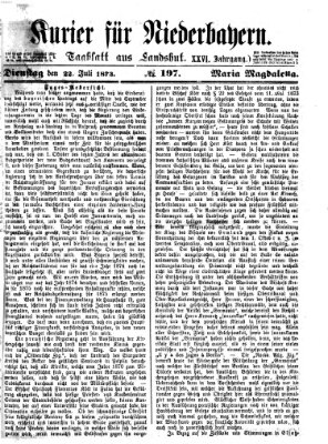 Kurier für Niederbayern Dienstag 22. Juli 1873