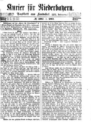 Kurier für Niederbayern Sonntag 27. Juli 1873