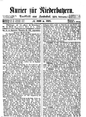 Kurier für Niederbayern Montag 24. November 1873