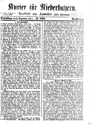 Kurier für Niederbayern Dienstag 9. Dezember 1873