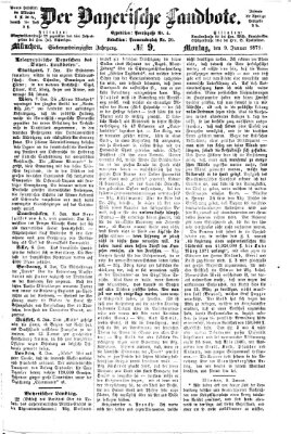 Der Bayerische Landbote Montag 9. Januar 1871