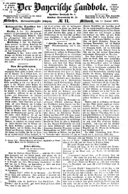 Der Bayerische Landbote Mittwoch 11. Januar 1871