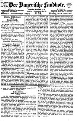 Der Bayerische Landbote Dienstag 24. Januar 1871