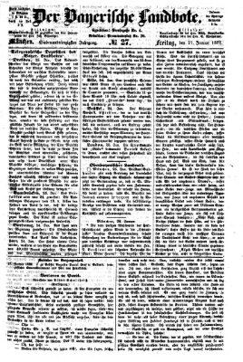 Der Bayerische Landbote Freitag 27. Januar 1871