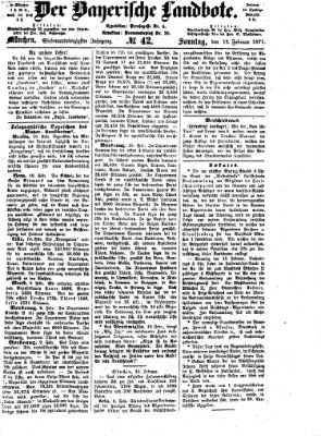 Der Bayerische Landbote Sonntag 12. Februar 1871