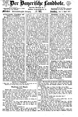 Der Bayerische Landbote Samstag 1. April 1871