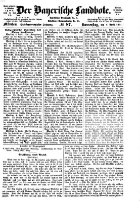 Der Bayerische Landbote Donnerstag 6. April 1871