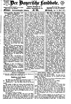 Der Bayerische Landbote Mittwoch 19. April 1871