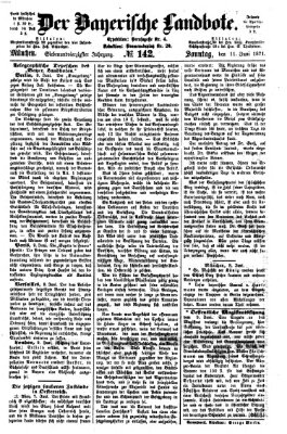 Der Bayerische Landbote Sonntag 11. Juni 1871