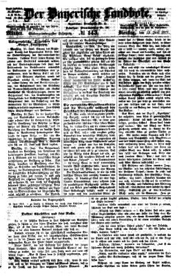 Der Bayerische Landbote Dienstag 13. Juni 1871