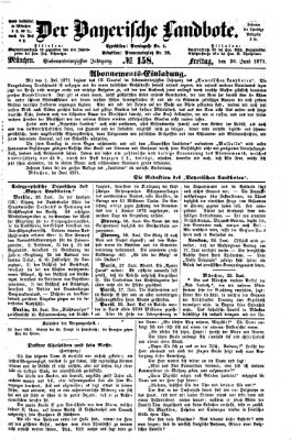 Der Bayerische Landbote Freitag 30. Juni 1871