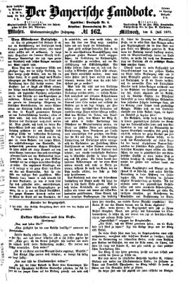 Der Bayerische Landbote Mittwoch 5. Juli 1871