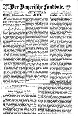 Der Bayerische Landbote Samstag 15. Juli 1871
