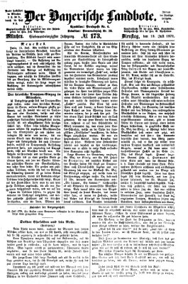 Der Bayerische Landbote Dienstag 18. Juli 1871