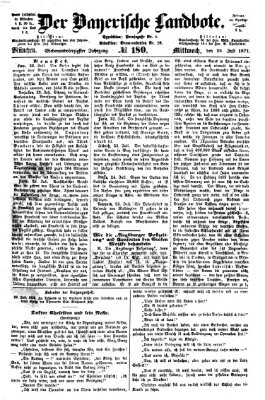 Der Bayerische Landbote Mittwoch 26. Juli 1871