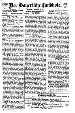 Der Bayerische Landbote Sonntag 27. August 1871