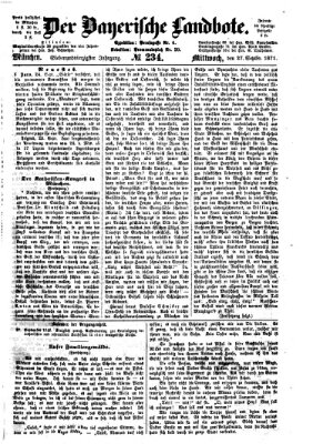 Der Bayerische Landbote Mittwoch 27. September 1871