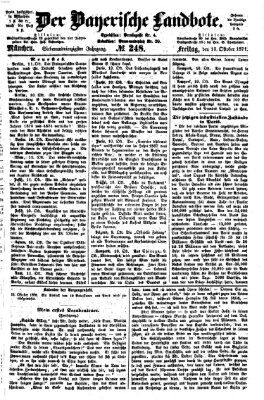 Der Bayerische Landbote Freitag 13. Oktober 1871