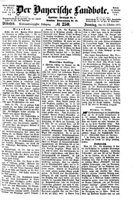 Der Bayerische Landbote Sonntag 15. Oktober 1871