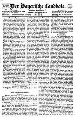 Der Bayerische Landbote Freitag 20. Oktober 1871