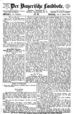 Der Bayerische Landbote Sonntag 7. Januar 1872