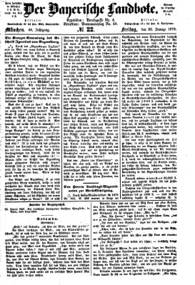 Der Bayerische Landbote Freitag 26. Januar 1872