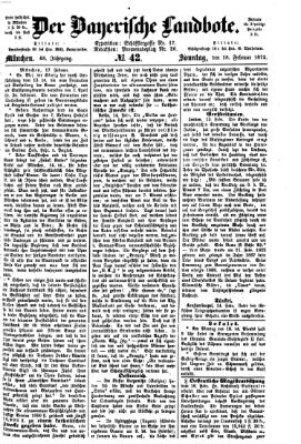 Der Bayerische Landbote Sonntag 18. Februar 1872