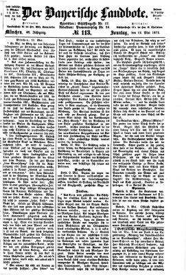 Der Bayerische Landbote Sonntag 12. Mai 1872