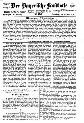 Der Bayerische Landbote Sonntag 30. Juni 1872