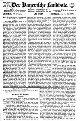 Der Bayerische Landbote Mittwoch 10. Juli 1872