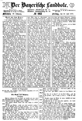 Der Bayerische Landbote Freitag 12. Juli 1872