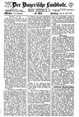 Der Bayerische Landbote Sonntag 14. Juli 1872