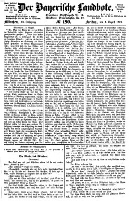 Der Bayerische Landbote Freitag 2. August 1872