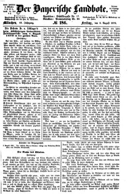 Der Bayerische Landbote Freitag 9. August 1872