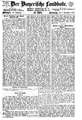 Der Bayerische Landbote Mittwoch 4. September 1872