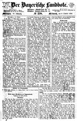 Der Bayerische Landbote Mittwoch 9. Oktober 1872