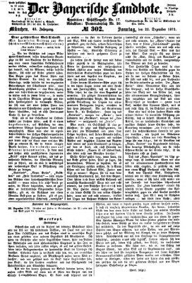 Der Bayerische Landbote Sonntag 22. Dezember 1872