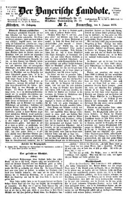 Der Bayerische Landbote Donnerstag 9. Januar 1873