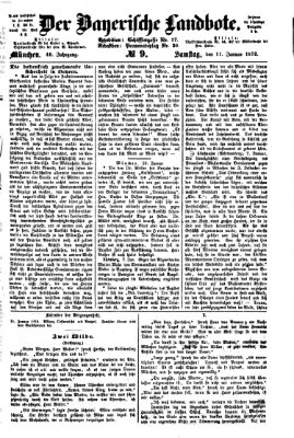 Der Bayerische Landbote Samstag 11. Januar 1873