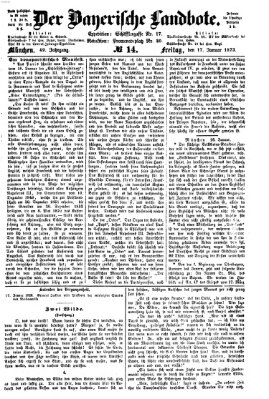 Der Bayerische Landbote Freitag 17. Januar 1873